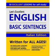 Lees Excellent English Books - Italian Lees Excellent English Basic Sentences - Italian Edition, Paperback