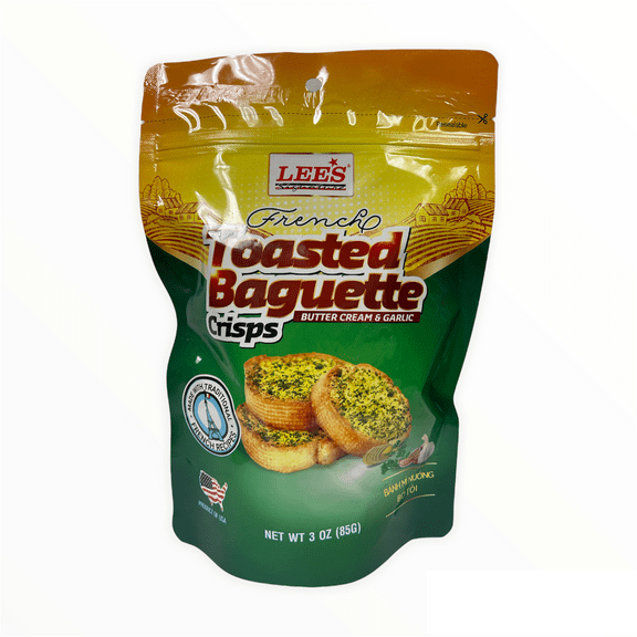 Lee's Signature French Toasted Baguette Cisps Butter Cream & Garlic; 4 oz