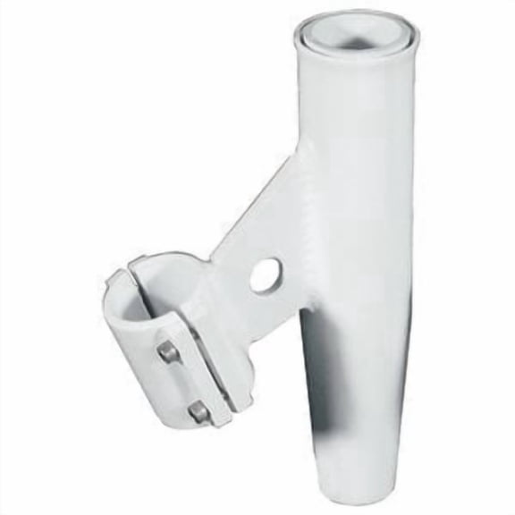 Lee's Tackle RA5005WH Lee's Clamp-on Rod Holder - White Aluminum - Vertical Mount - Fits 2.375" O.d Pipe