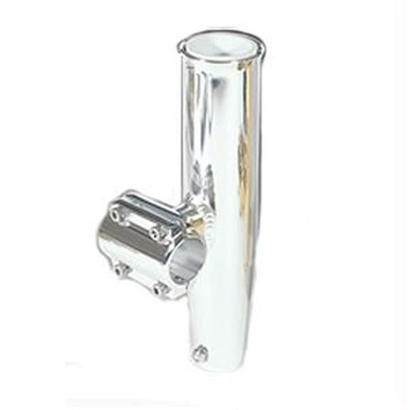 Lee's Tackle Inc. Lee s Clamp-On Rod Holder - Silver Aluminum - Horizontal Mount - Fits 1.050 O.D. Pipe