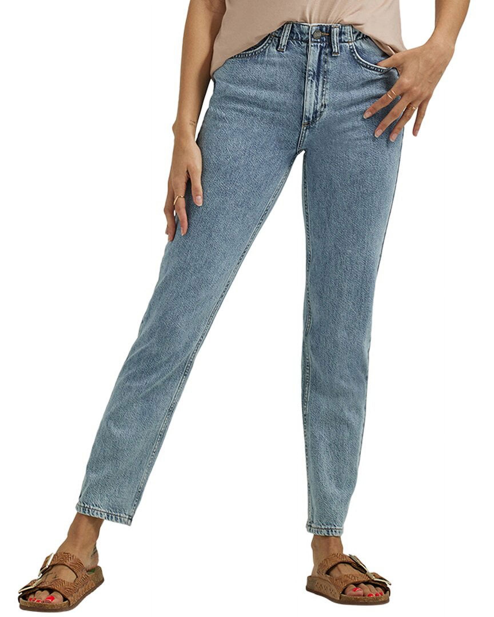 Lee womens Light Sanctuary High Rise Elastic Waist Straight Jean, 26 ...