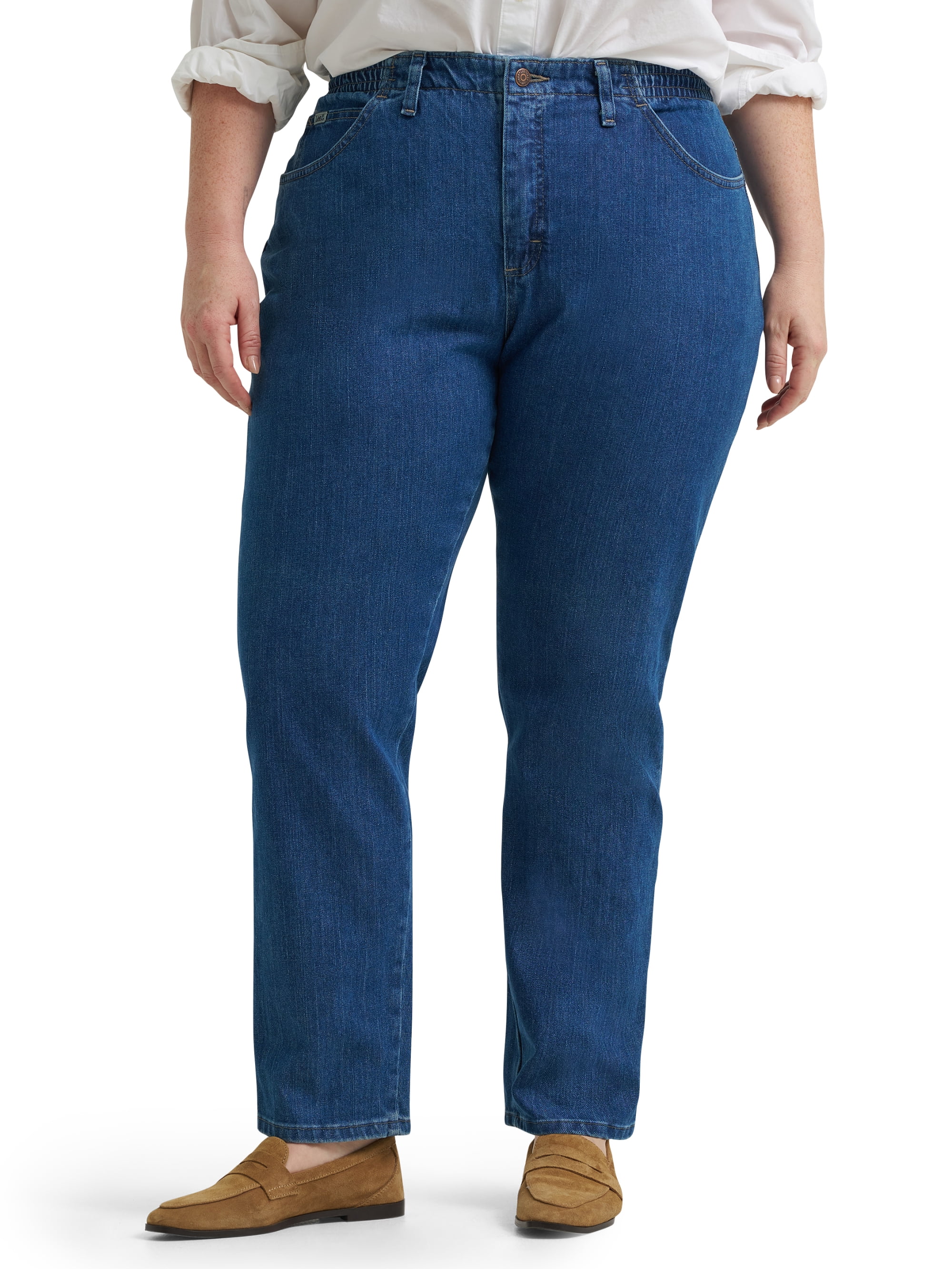 Lee® Women's and Plus Side Elastic Denim Jeans