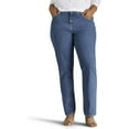 thumbnail image 1 of Lee womens Plus-size Relaxed Fit All Cotton Straight Leg Jeans, Aero, 26 Petite US, 1 of 4