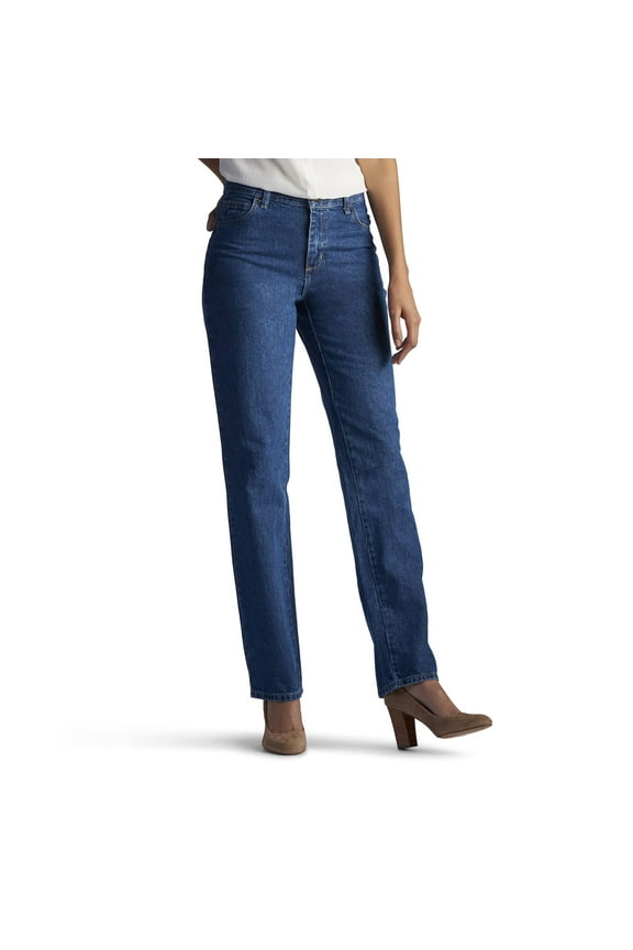 womens Relaxed Fit All Cotton Straight Leg Jean,livia cotton,8 Short