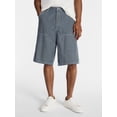 thumbnail image 1 of Kacey Lee Men's Loose Skater Carpenter Denim Shorts, Sizes 30-40, 1 of 6