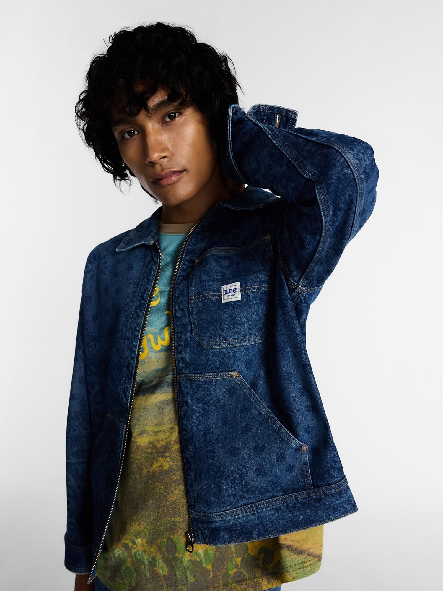 Kacey Lee Men's Denim Workwear Jacket, Sizes S-2XL - Walmart.com
