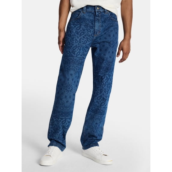 Kacey Lee Men's Relaxed Straight Jeans