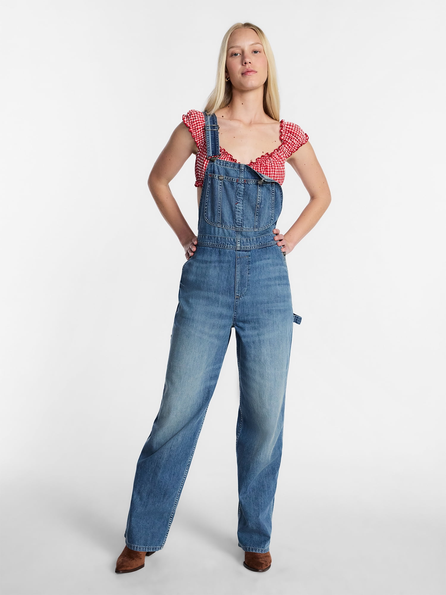 Chah chah Lee denim overall オーバーオール デニム
