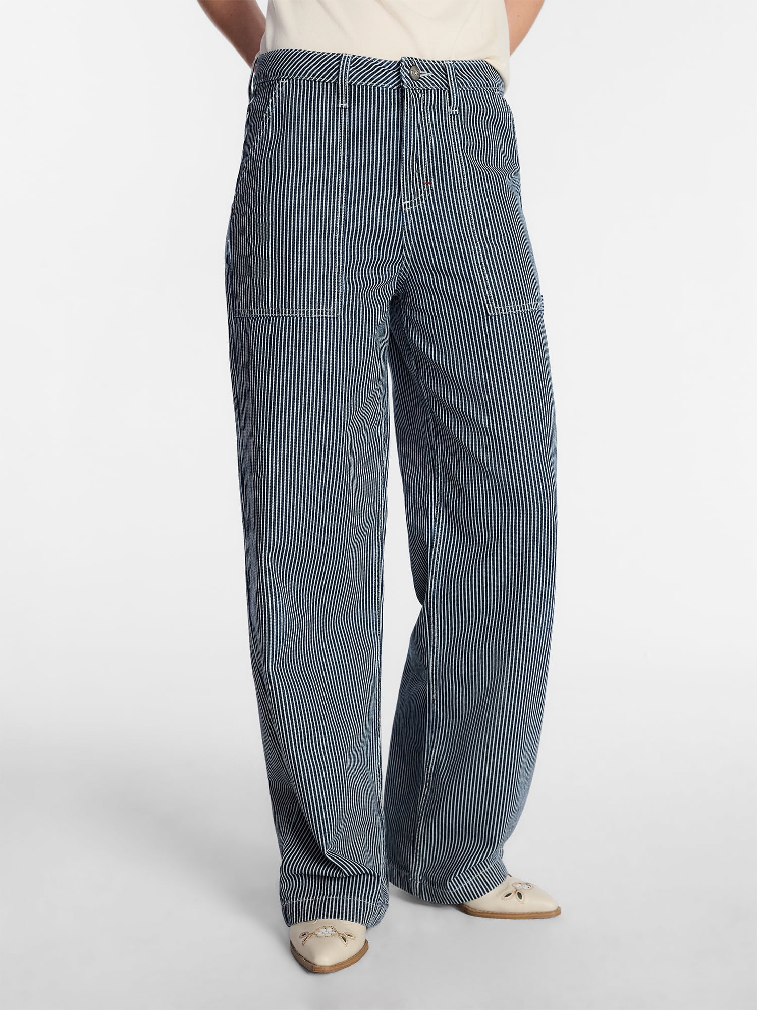 Kacey Lee Women's Mid Rise Loose Carpenter Jeans, Sizes 018 — free download