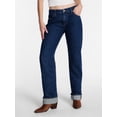 thumbnail image 1 of Kacey Lee Women's High Rise Straight Jeans, Sizes 0-18, 1 of 6