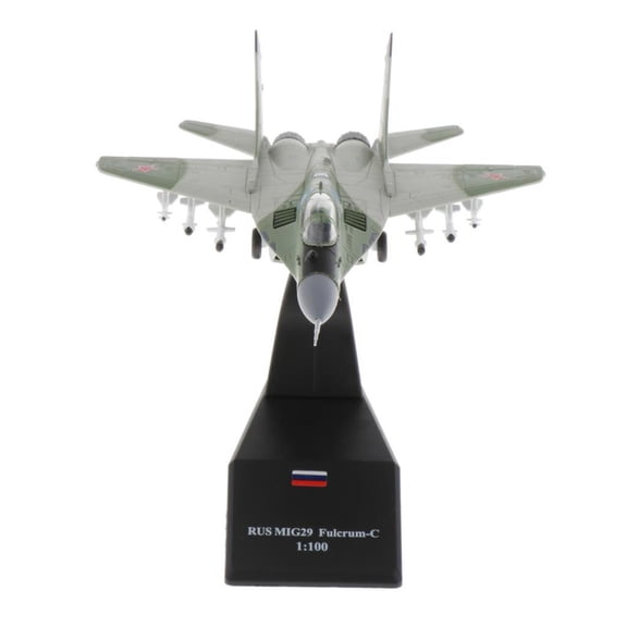 LeeQinersw 1:1 Scale MIG-29 Fighter Model - Diecast Aircraft Plane Replica - Mini Home Office Decorative