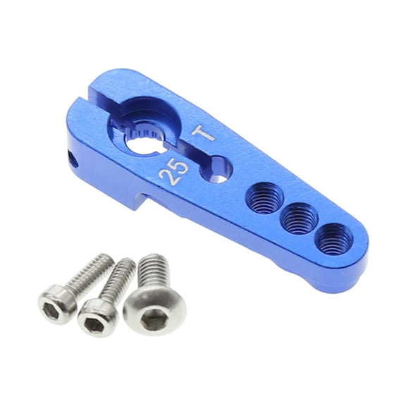 LeeQinersw 1/10 1/8 RC Auto 25T Servo Arm Horn for Remote Control Auto Cars Short Accessory Blue