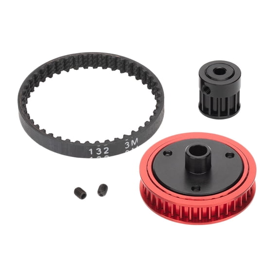 LeeQinersw 1/10 Climbing Fit for Axial SCX10 II 90046 Modification 3.2/5.0 Belt Drive Gear Red 3.2mm