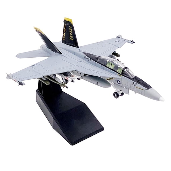 LeeQinersw 1/100th FA-18F Aircraft Fighter Model Airplane Model Office Decor Collection Ornament