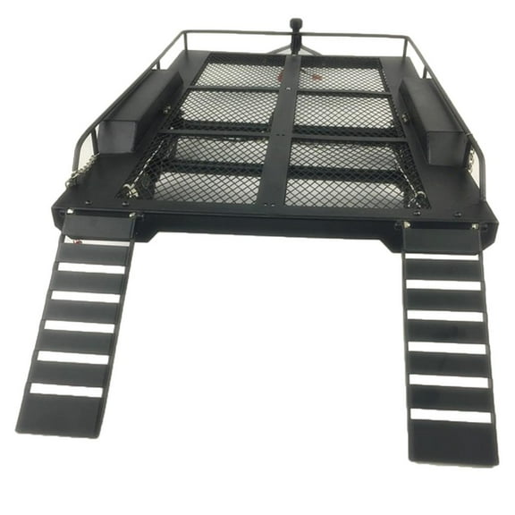 LeeQinersw 1/10th RC Climbing Car Truck Model Heavy Duty Trailer Metal For Axial SCX10