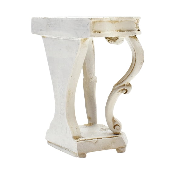 LeeQinersw 1:12 1/12 Dollhouse End Table Realistics Rococo Style Miniature Table Cabinet Accessories Dolls for Bedroom Kids Gifts