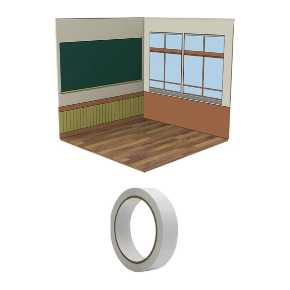 LeeQinersw 1/12 Backdrop Storage Organizer Model Scene Show Diorama for Figures Diecast Car Classroom