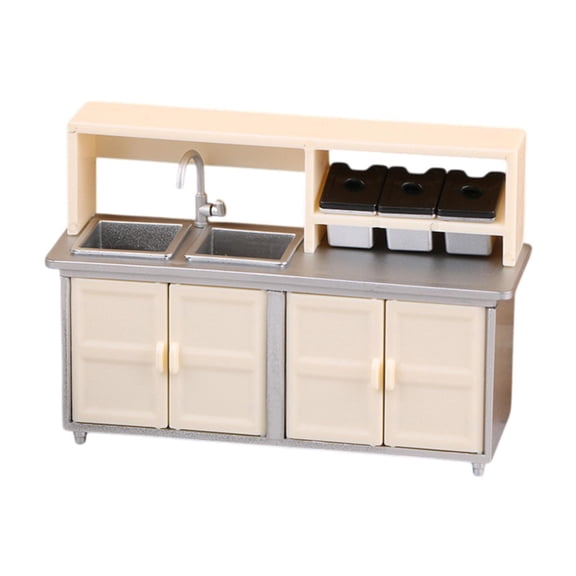 LeeQinersw 1/12 Dollhouse Milk Tea Workbench Miniature 3.7x1.2x2.8inch for Life Scene Scenery Lightweight Realistic Accessory Decoration