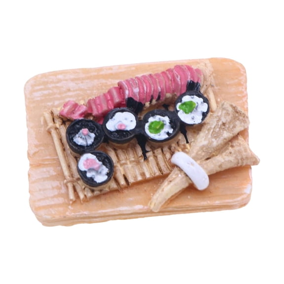 LeeQinersw 1:12 Miniature Food Toy Party Accessories Toys Dollhouse Mini Kitchen Decoration sushi