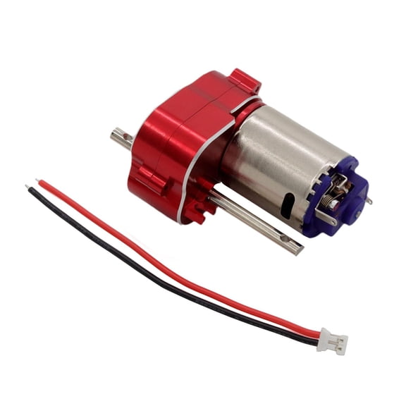 LeeQinersw 1:12 RC Car Gearbox Accessory Car Model RC Car Parts Metal Transmission Gearbox Red