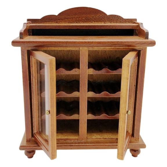 LeeQinersw 1/12 Scale Cabinet Wooden Furniture Life Scene Micro Landscape Simulation