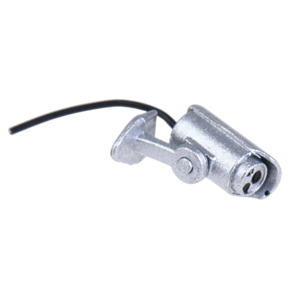 LeeQinersw 1/12 Scale Dollhouse Security Camera Miniature Camera Realistic Life Scenes Prop Silver