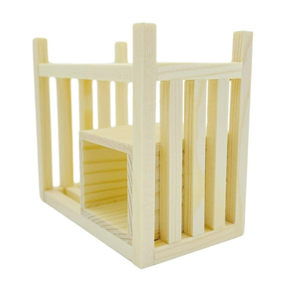 LeeQinersw 1:12 Scale Dollhouse Wooden Storage Shelf Mini Bookshelf Model Display Rack for