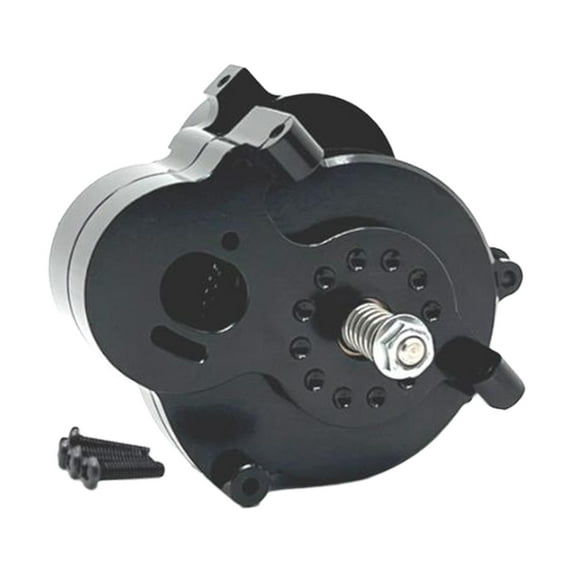 LeeQinersw 1/12 Scale Gearbox Replacements Parts Durable Easy to Install Metal Transmission Black