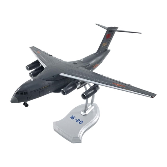 LeeQinersw 1/130 Y-20 Transport Aircraft Airplane with Base Souvenir Adults Gifts Kids Toys