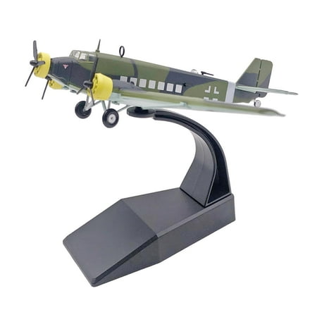 LeeQinersw 1/144 Juncker JU52 Aircraft Aviation Airplane Fighter Model Decor Toy with Stand