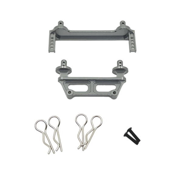 LeeQinersw 1/16 Aluminum Alloy Body Post Mount Spare Parts Front and Rear Shell Columns for Light Gray