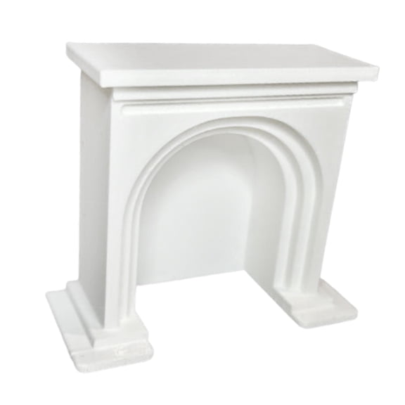 LeeQinersw 1/18 Dollhouse Fireplace Model Pretend Play Doll House Decoration Mini Fireplace White