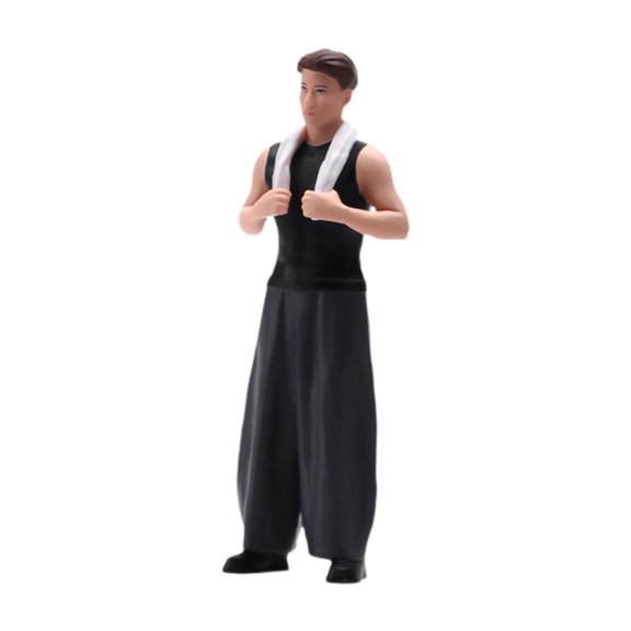 LeeQinersw 1/24 Male Auto Mechanic Model 3D Character Models for DIY Scene Train Layout