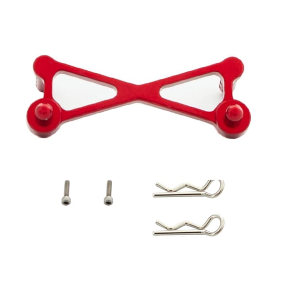 LeeQinersw 1:24 RC Car Body Mount Shell Column Aluminum Alloy Car Model for Axial SCX24 C10 Rock Crawler Upgrade Spare Parts Accessories Red