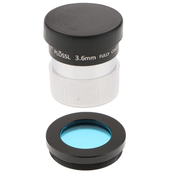 LeeQinersw 1.25'' Astronomy Telescope Eyepiece Set Plossl 3.6mm Focal Length Universal &