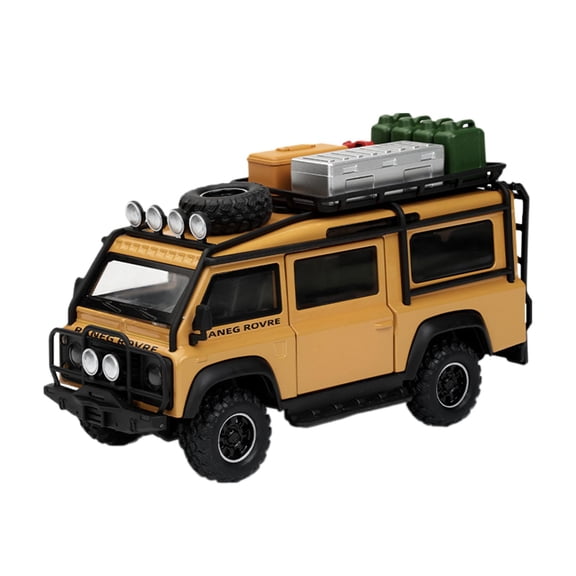 LeeQinersw 1/32 Pull Back Car Home Decor Portable High Detailed Vehicle Model for Kids Boys yellow