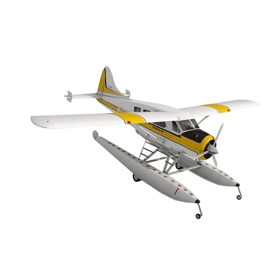 LeeQinersw 1:32 Scale Float Seaplane Model, DIY Paper Airplane Model Kits, Home Decoration,