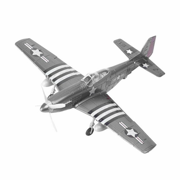LeeQinersw 1:48 Scale WWII Fighter Aircraft Model 4D Assembly Plane Model Kit for Adult and Bright Gray