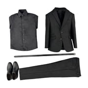 LeeQinersw 1/6 Action Figure Clothes Dressing up Costume Accessory Movable Doll Clothes Black