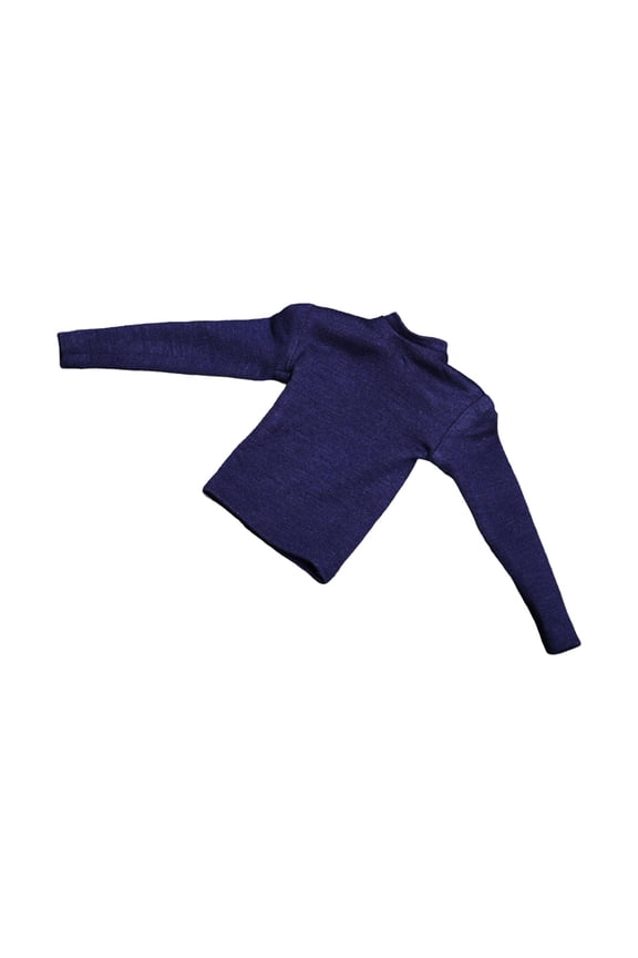 1/6 Doll Clothes Sweatshirt 1/6 Scale Soldier Sweatshirt Handmade 1/6 Scale Male Blue