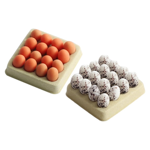 LeeQinersw 1:6 Dollhouse Miniature Egg, Kitchen Accessories for Dining