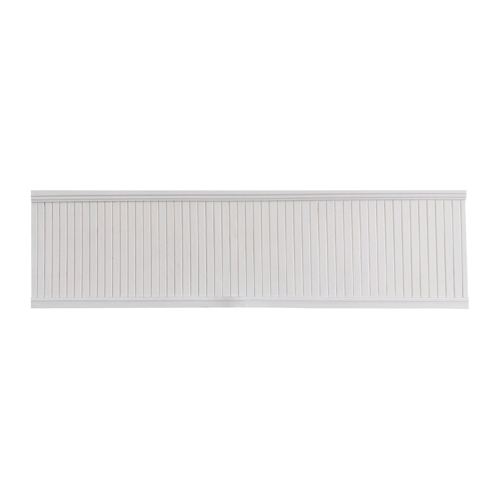 LeeQinersw 1: 6 Miniature Wall Panel Wall Skirting Board for Window Display Furnishings White