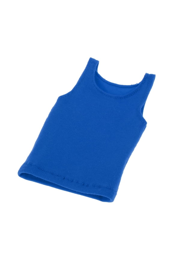 1/6 Scale T Shirt Sleeveless Vest for 12 inch Male Action Figures Blue