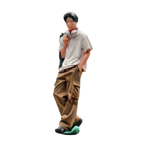 LeeQinersw 1:64 Boy Figure Fairy Garden Collections Miniature Layout People Model Decor