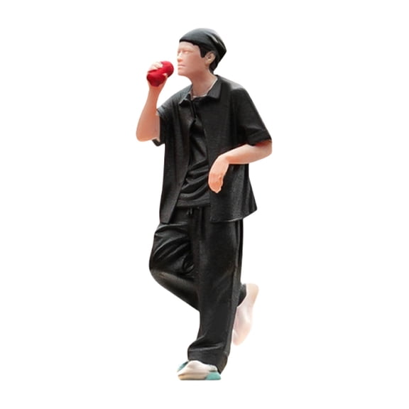 LeeQinersw 1/64 Diorama Man Figure Resin for Birthday Gift Fairy Garden Micro Landscape