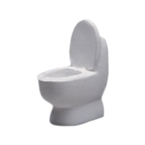 LeeQinersw 1/64 Mini Toilet Toy Miniature Commode Model Crafts Funny Collectibles Resin for