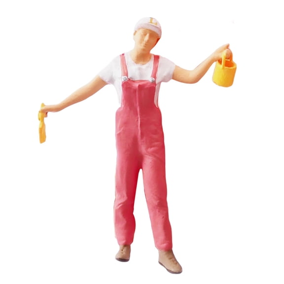 LeeQinersw 1/64 Miniature Painter Model Diorama Collections for Office Desktop DIY Projects F