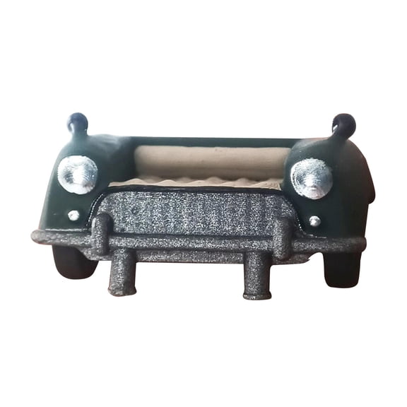 LeeQinersw 1:64 Miniature Sofa Model DIY Miniature Dollhouse Kit Diorama Sofa Room Model Dark Green