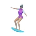 thumbnail image 1 of LeeQinersw 1/64 Miniature Surfing Figure Collectibles Layout Props Painted Beach Surfer D, 1 of 9