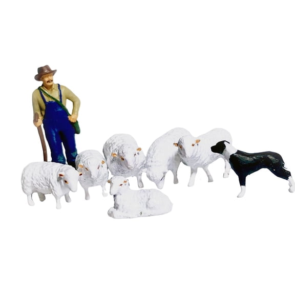 LeeQinersw 1/64 Resin Figurines Farm Miniature Scenery Landscape Layout Accessories Whole Whole Set